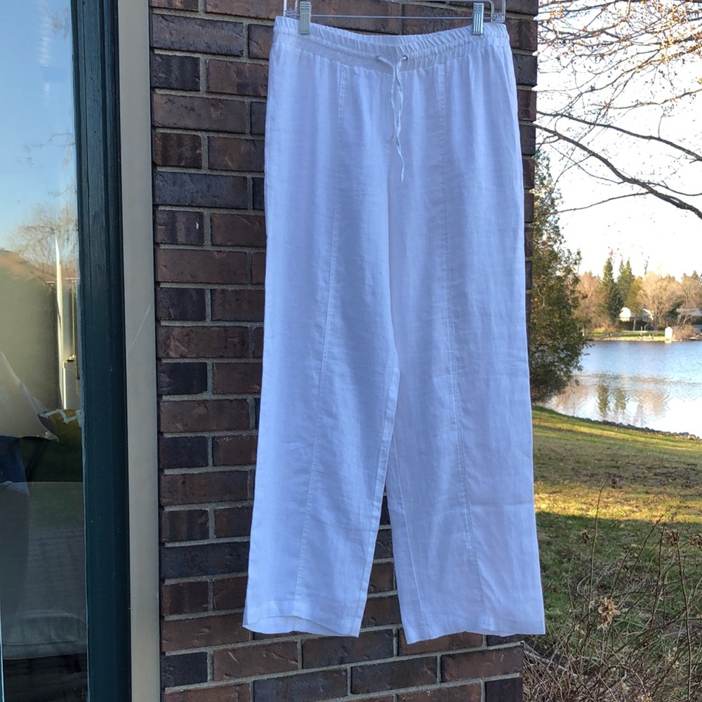 Verse White Linen Pants